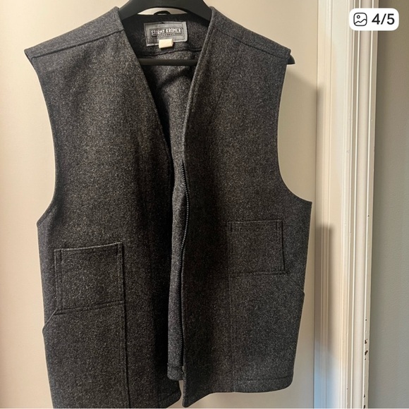 Stormy Kromer 100% Virgin Wool Mackinaw Coat with removable vest - Picture 4 of 5